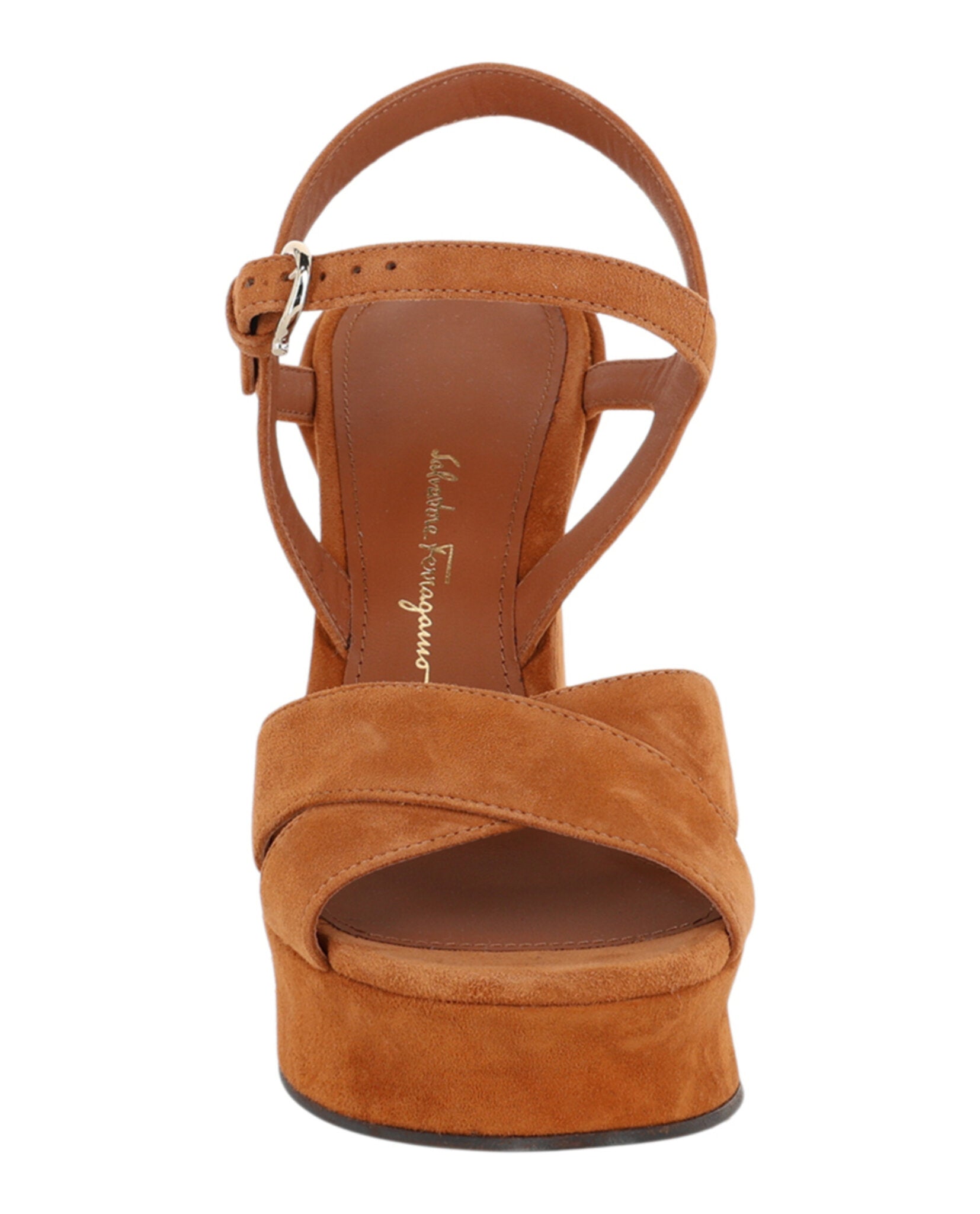 Ferragamo Womens Sonya Platform Heel Sandals