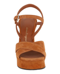 Ferragamo Womens Sonya Platform Heel Sandals