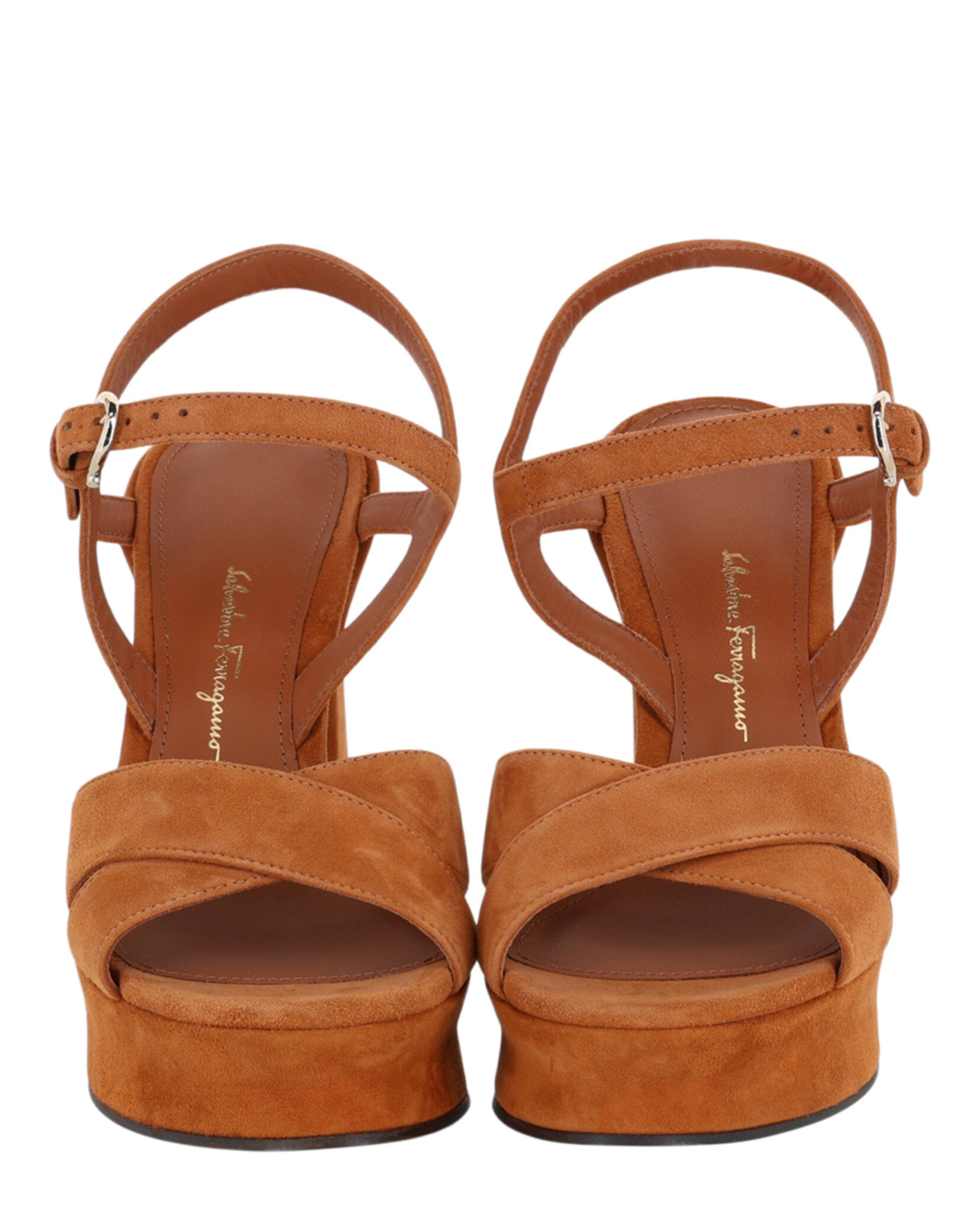 Ferragamo Womens Sonya Platform Heel Sandals