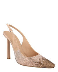 Ferragamo Womens Jessie Crystal-Embellished Slingback Pumps