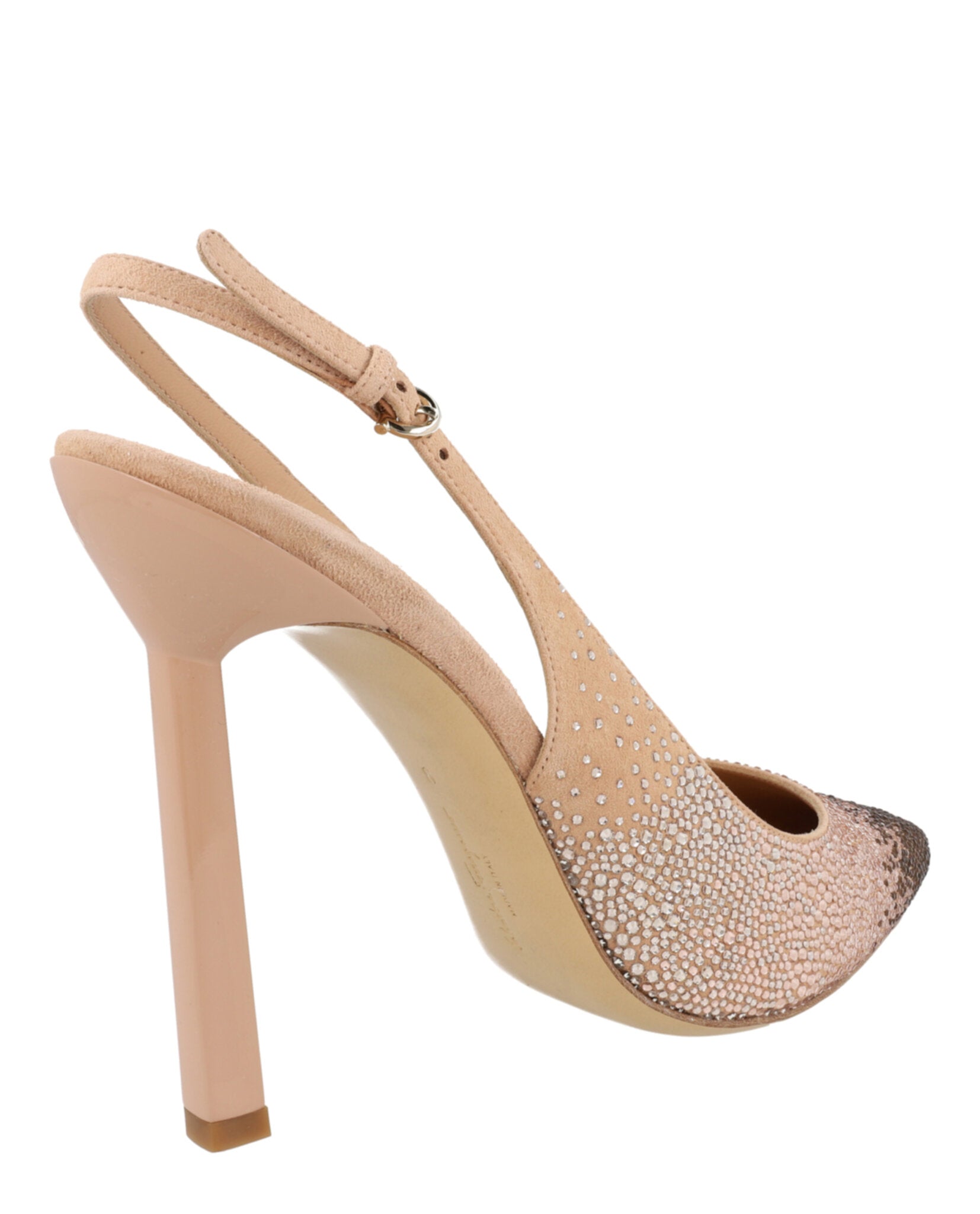 Ferragamo Womens Jessie Crystal-Embellished Slingback Pumps