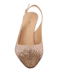 Ferragamo Womens Jessie Crystal-Embellished Slingback Pumps
