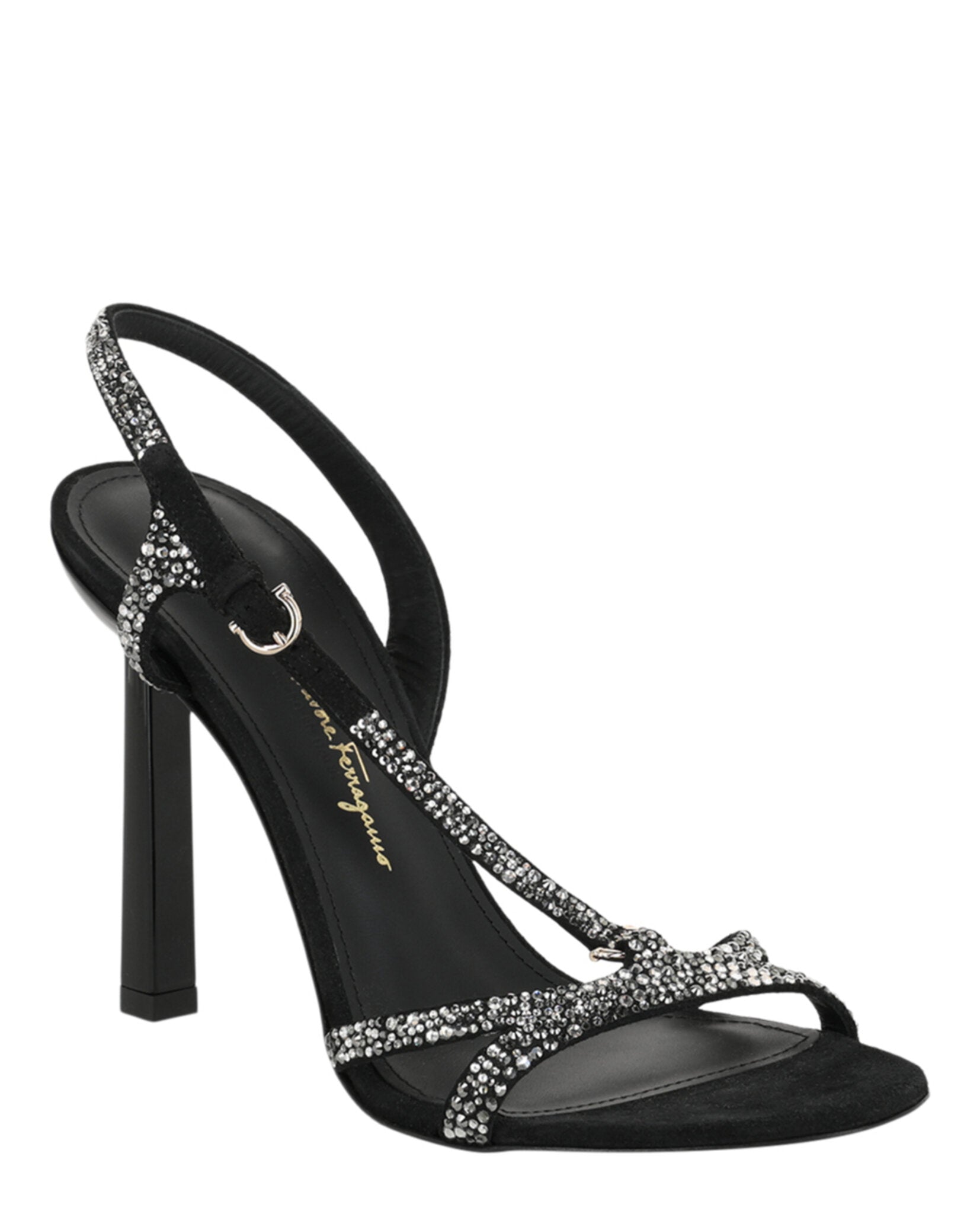 Ferragamo Womens Jole X5 Crystal Embellished Heels