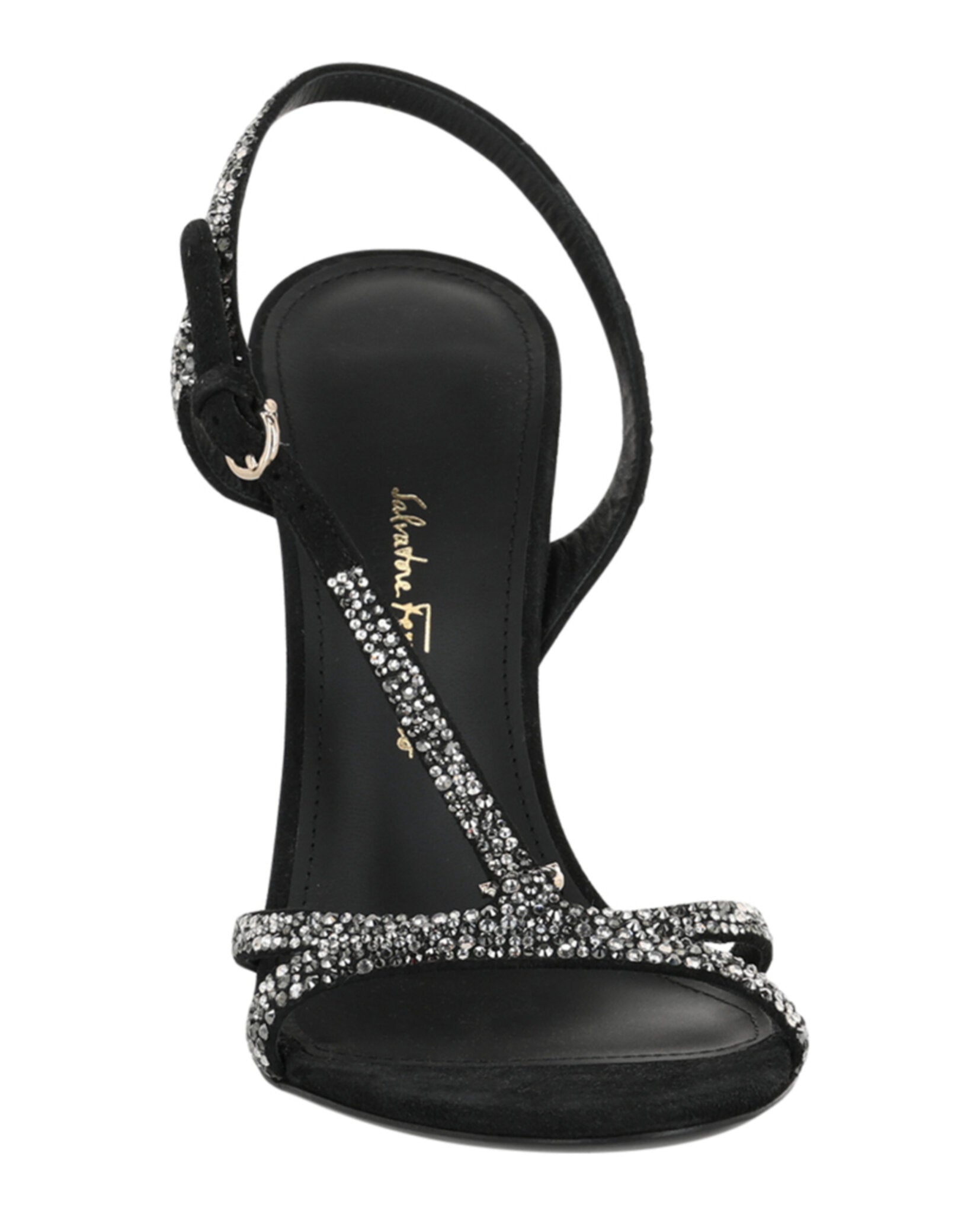 Ferragamo Womens Jole X5 Crystal Embellished Heels