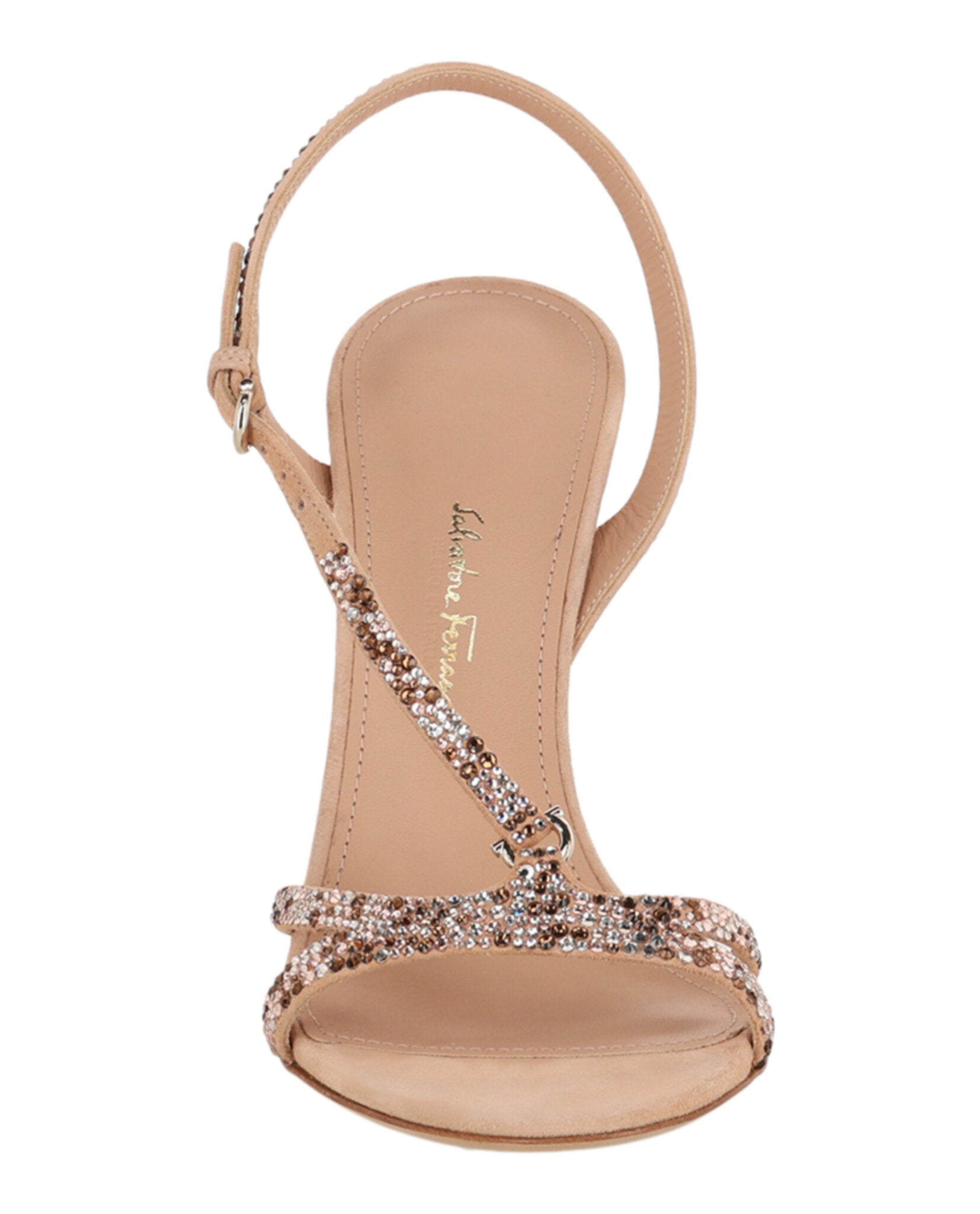 Ferragamo Womens Jole X5 Crystal Embellished Heels