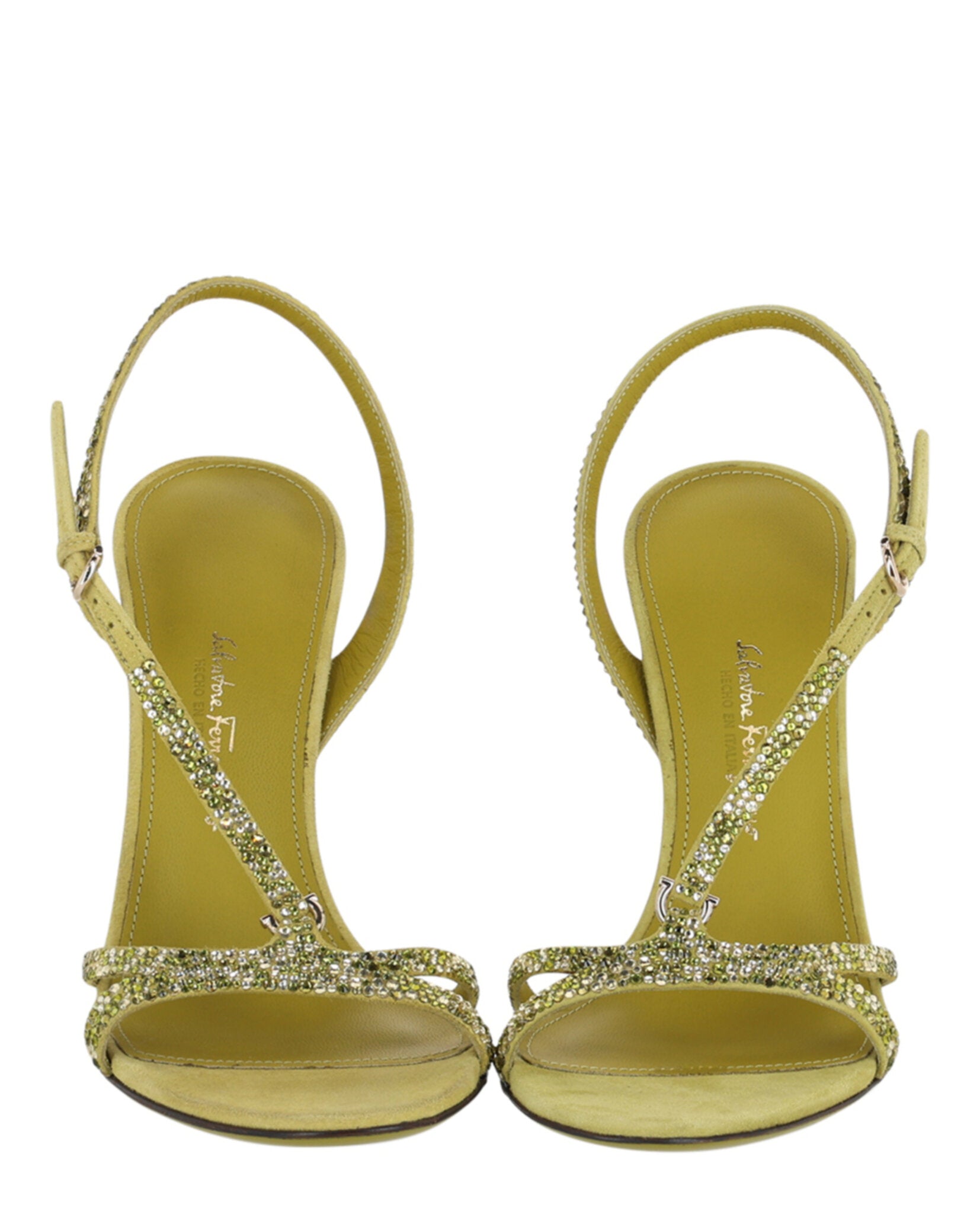 Ferragamo Womens Jole X5 Crystal Embellished Heels