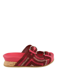 Ferragamo Womens Shaula Crochet Sandals