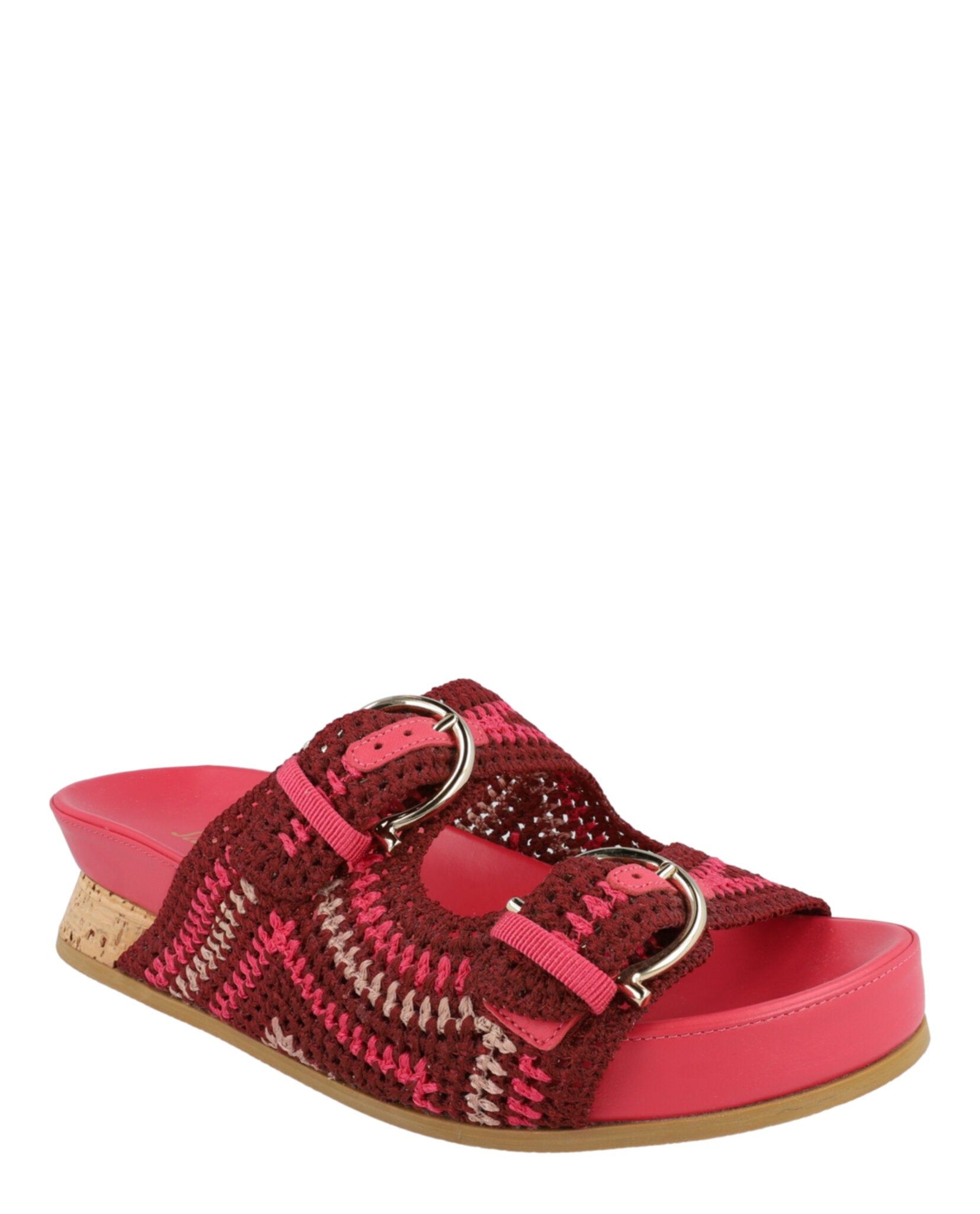 Ferragamo Womens Shaula Crochet Sandals