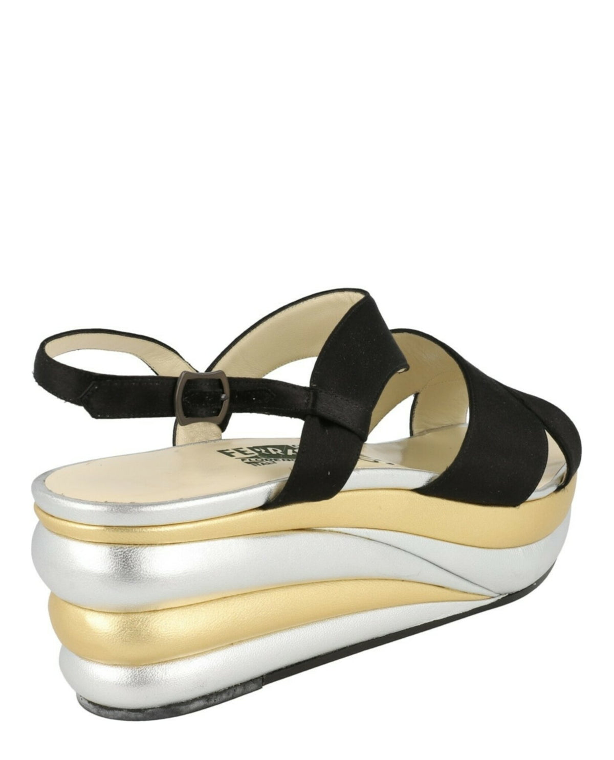 Ferragamo Womens Balance Archive Limited Edition 1938 Wedge Sandals