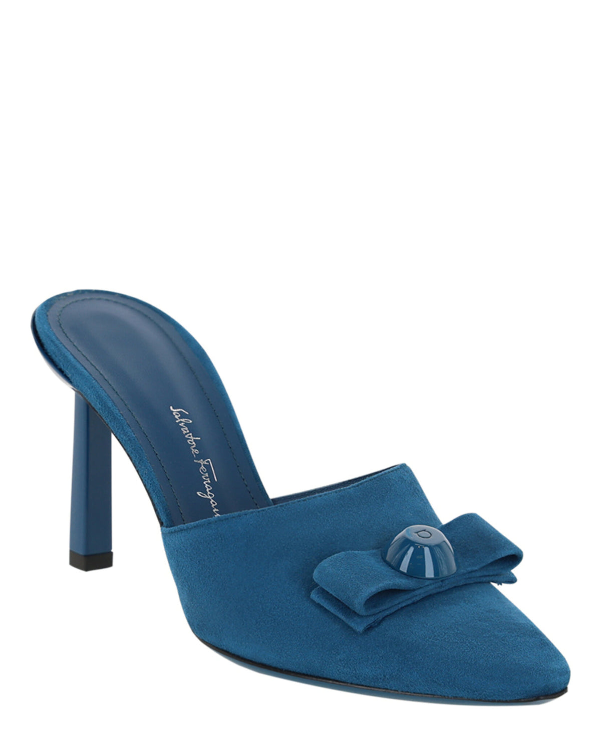 Ferragamo Womens Kara Suede Pumps
