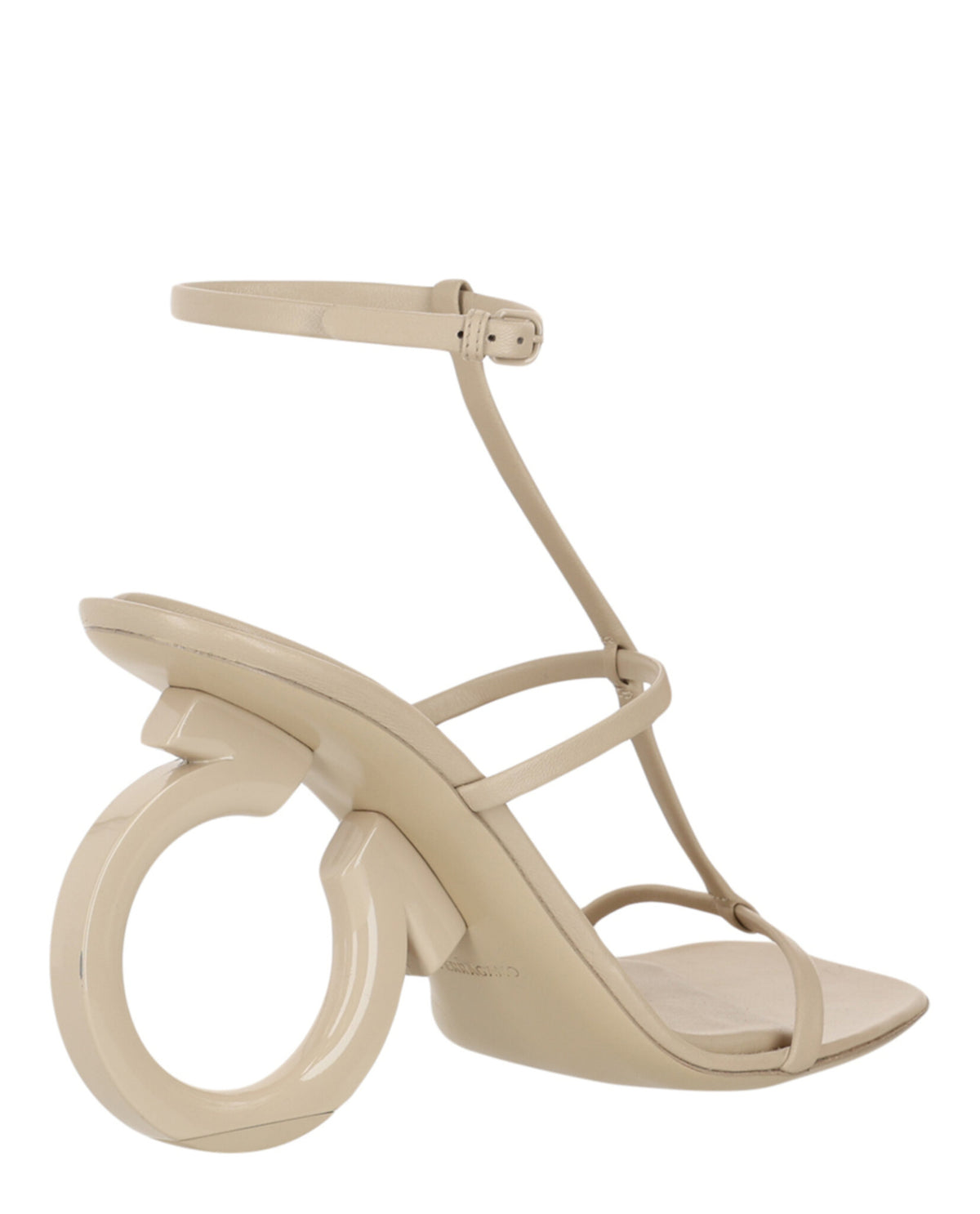 Ferragamo Womens Elina X5 Gancini Logo Heels
