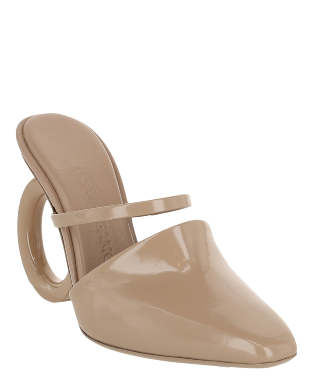 Ferragamo Womens Adara Gancini Mule Heels