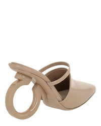 Ferragamo Womens Adara Gancini Mule Heels