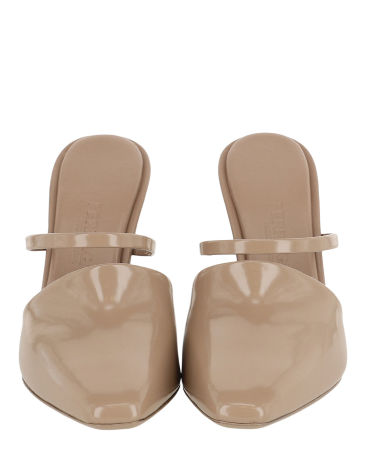 Ferragamo Womens Adara Gancini Mule Heels