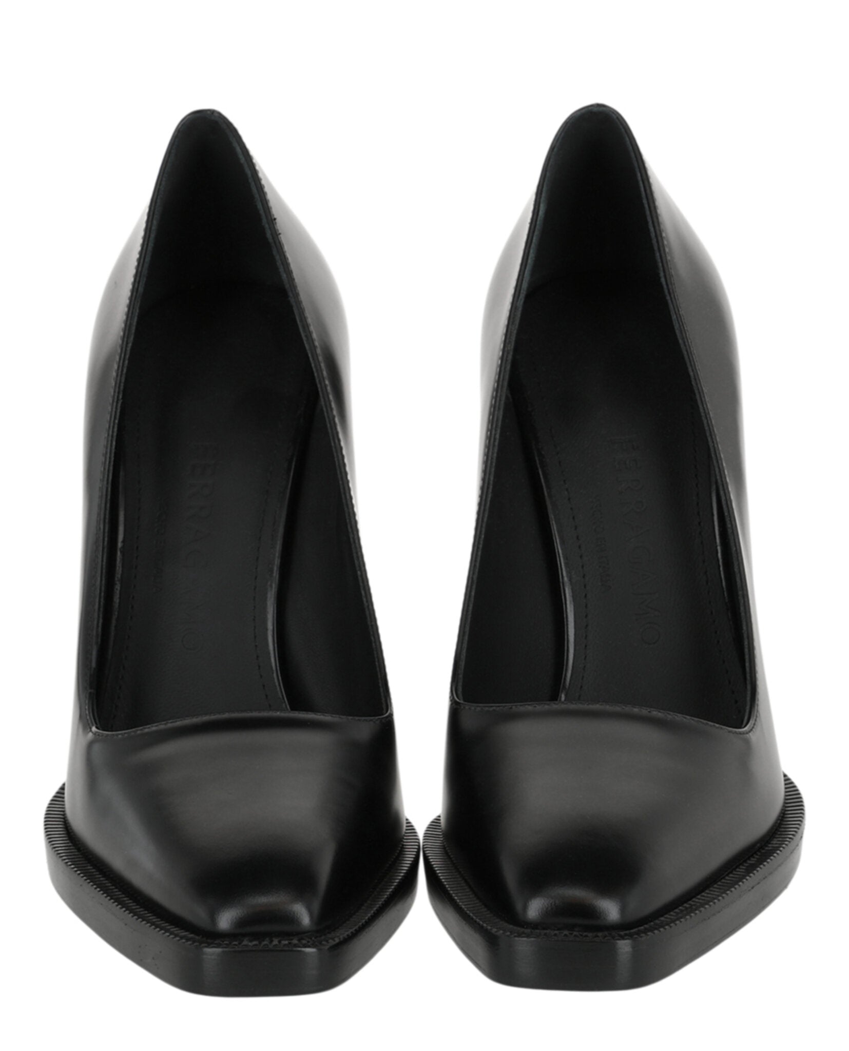 Ferragamo Womens Anser X5 Leather Pumps
