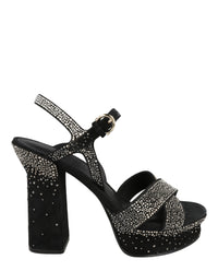 Ferragamo Womens Sonya Suede Platform Sandals