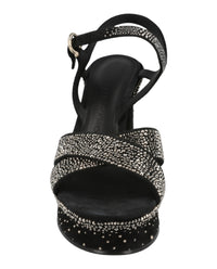 Ferragamo Womens Sonya Suede Platform Sandals