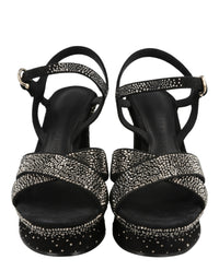 Ferragamo Womens Sonya Suede Platform Sandals