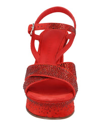 Ferragamo Womens Sonya Suede Platform Sandals