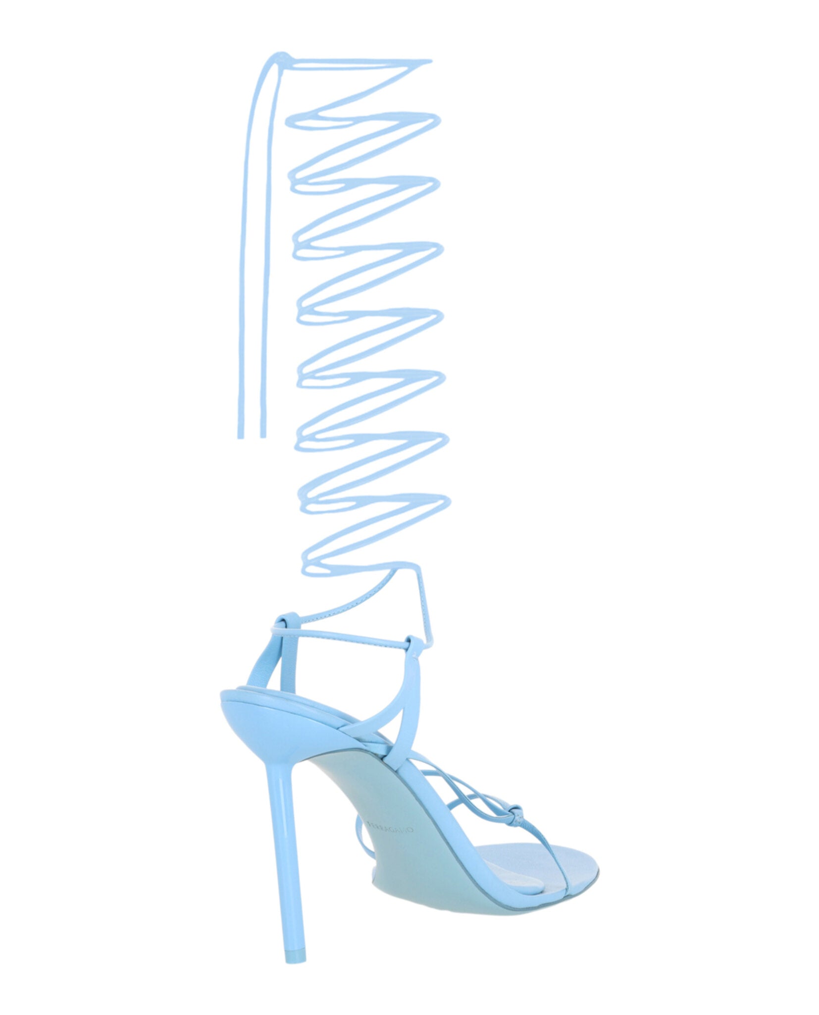 Ferragamo Womens Azha X5 Wrap Tie Heels