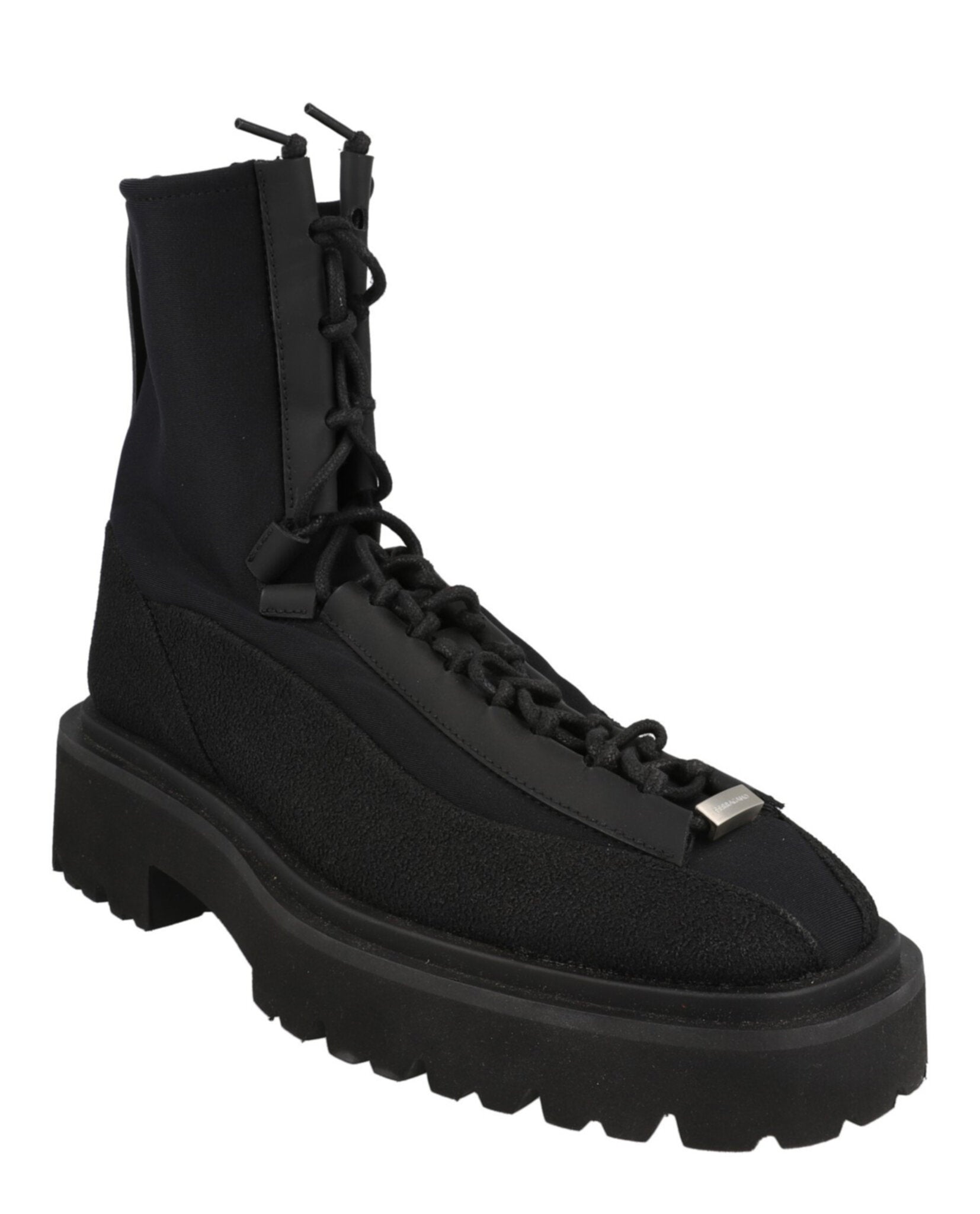 Ferragamo Womens Atlante Lace Up Ankle Boots