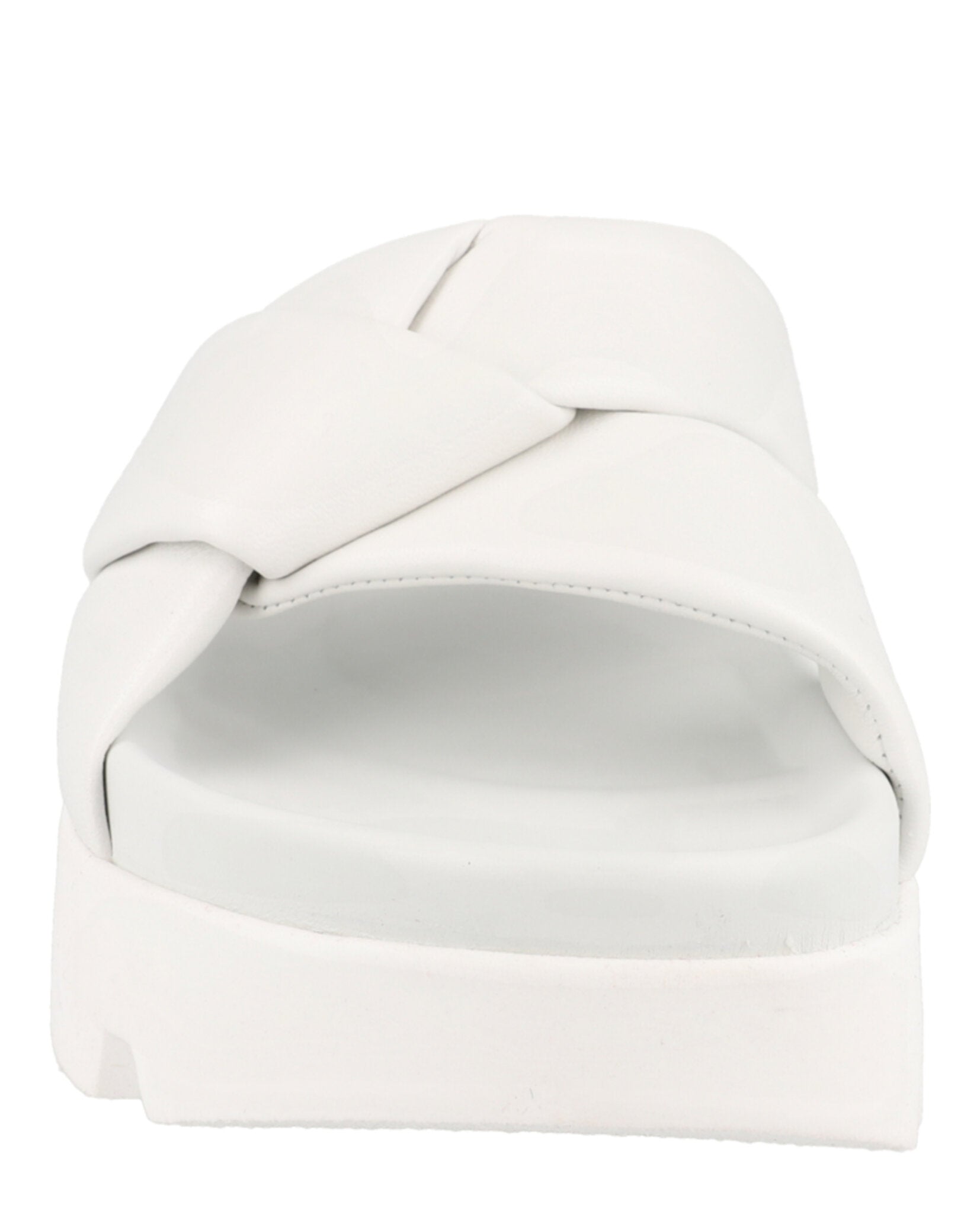 Ferragamo Womens Air Lug Leather Slides