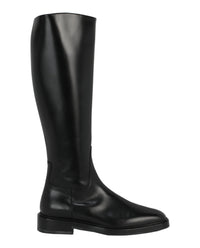 Ferragamo Womens Flu Leather Zip-Up Boots