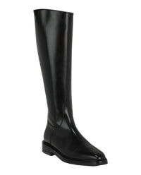 Ferragamo Womens Flu Leather Zip-Up Boots