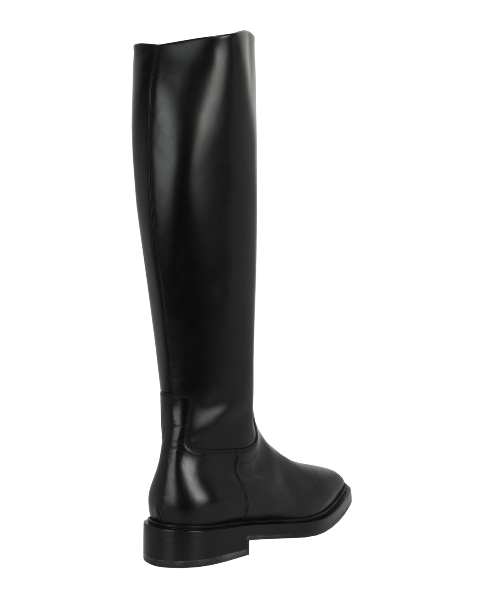 Ferragamo Womens Flu Leather Zip-Up Boots