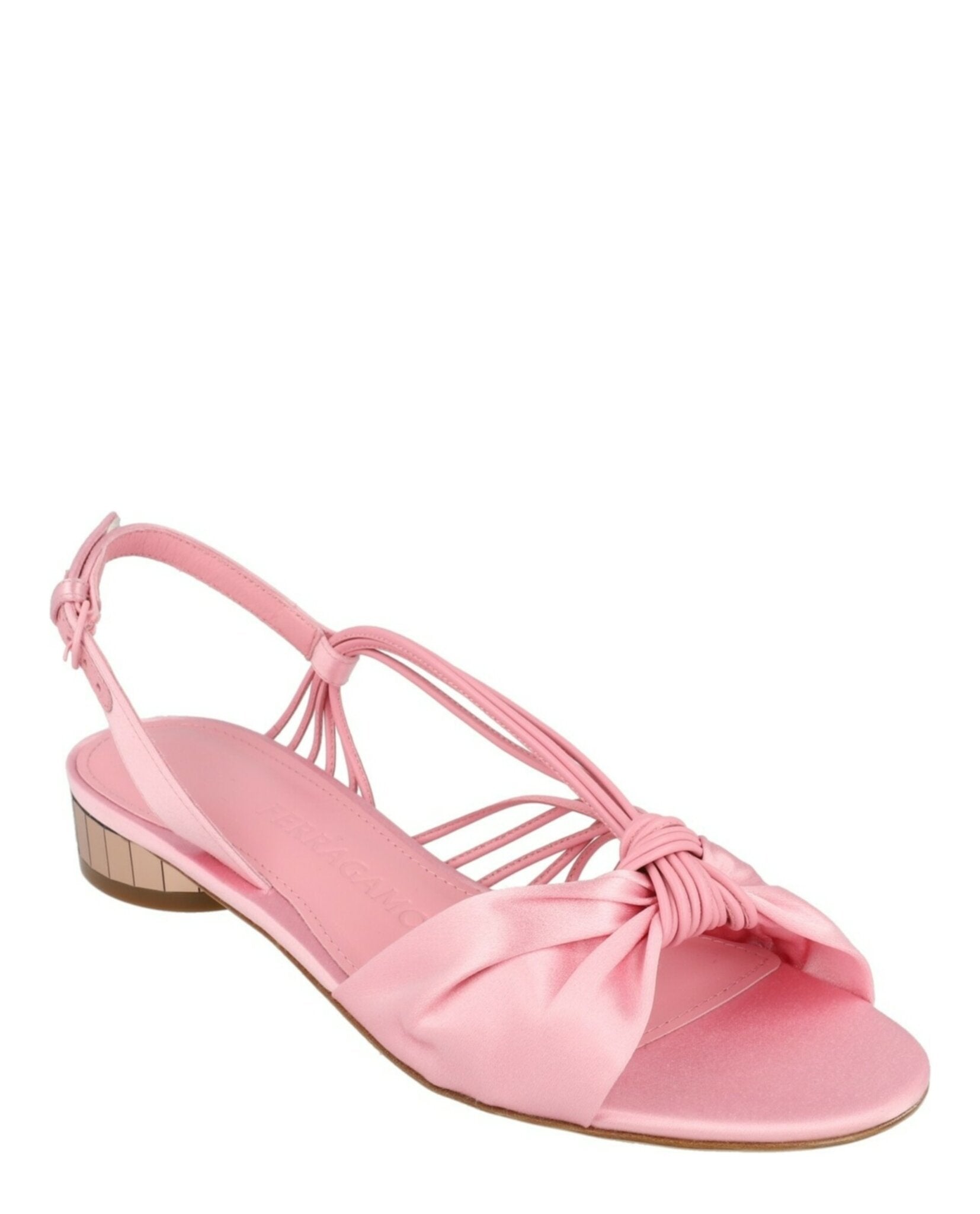 Ferragamo Womens Sabina Mirrored Heeled Sandals