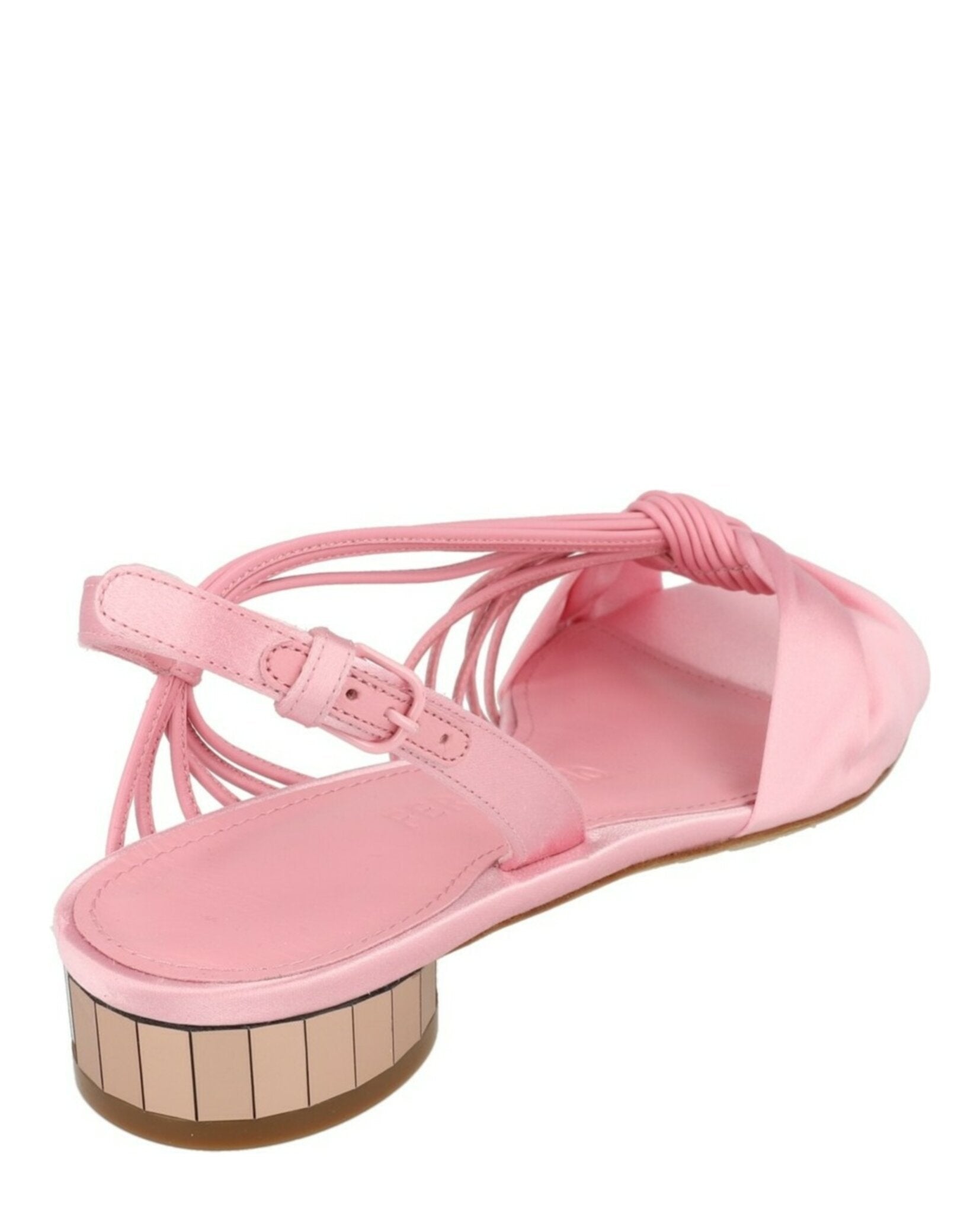 Ferragamo Womens Sabina Mirrored Heeled Sandals