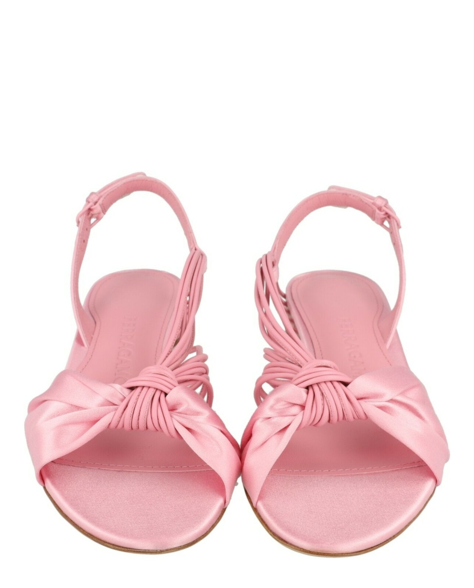 Ferragamo Womens Sabina Mirrored Heeled Sandals