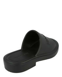 Ferragamo Womens Giuneva Logo Embossed Slides