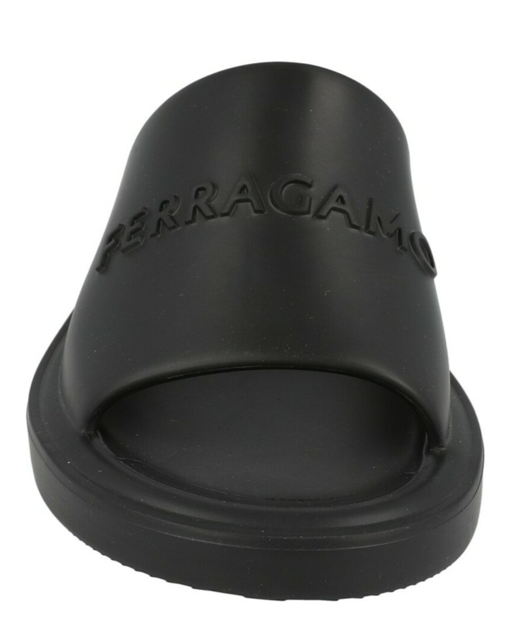 Ferragamo Womens Giuneva Logo Embossed Slides
