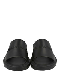 Ferragamo Womens Giuneva Logo Embossed Slides