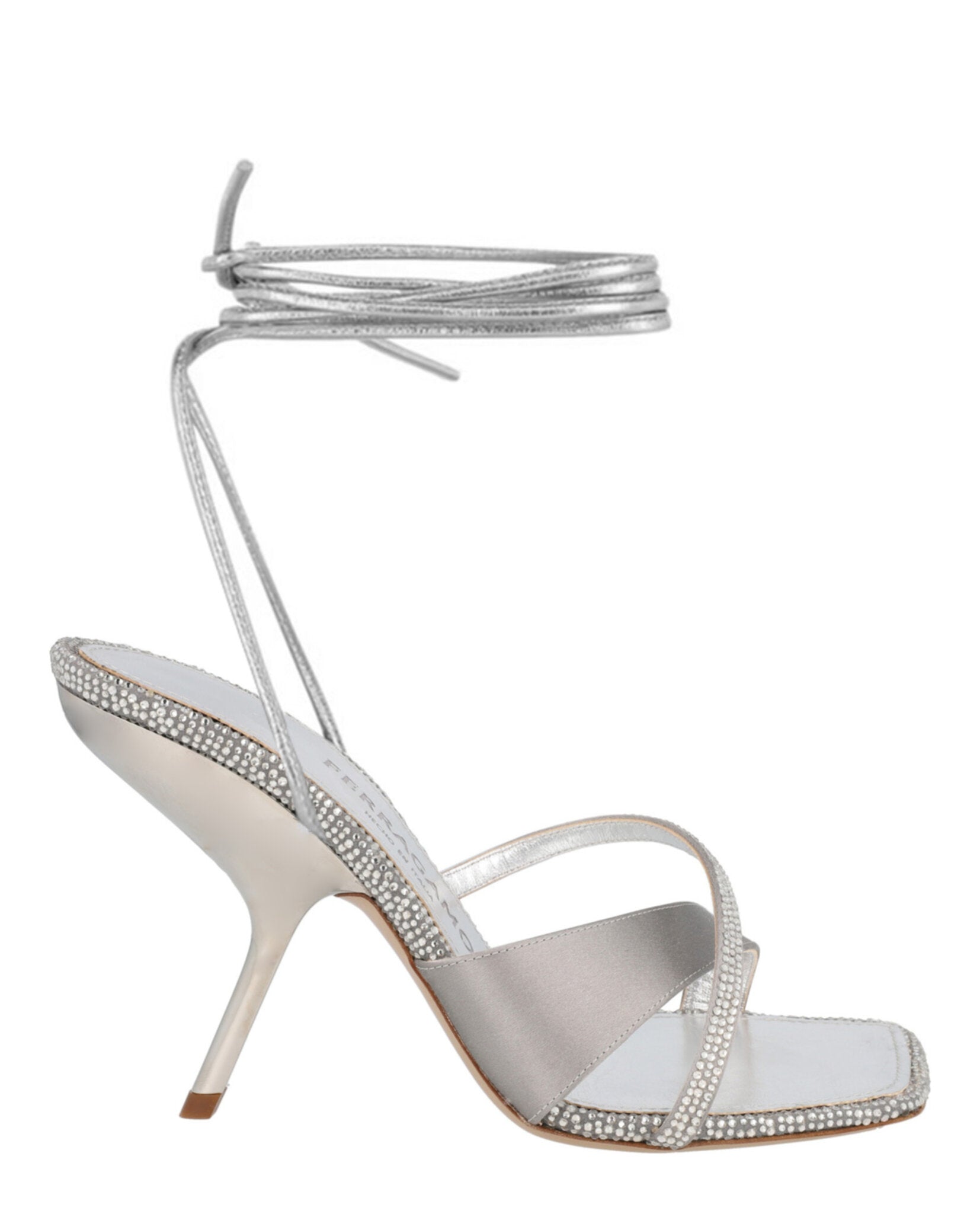 Ferragamo Womens Allegra X5 Crystal Embellished Heels