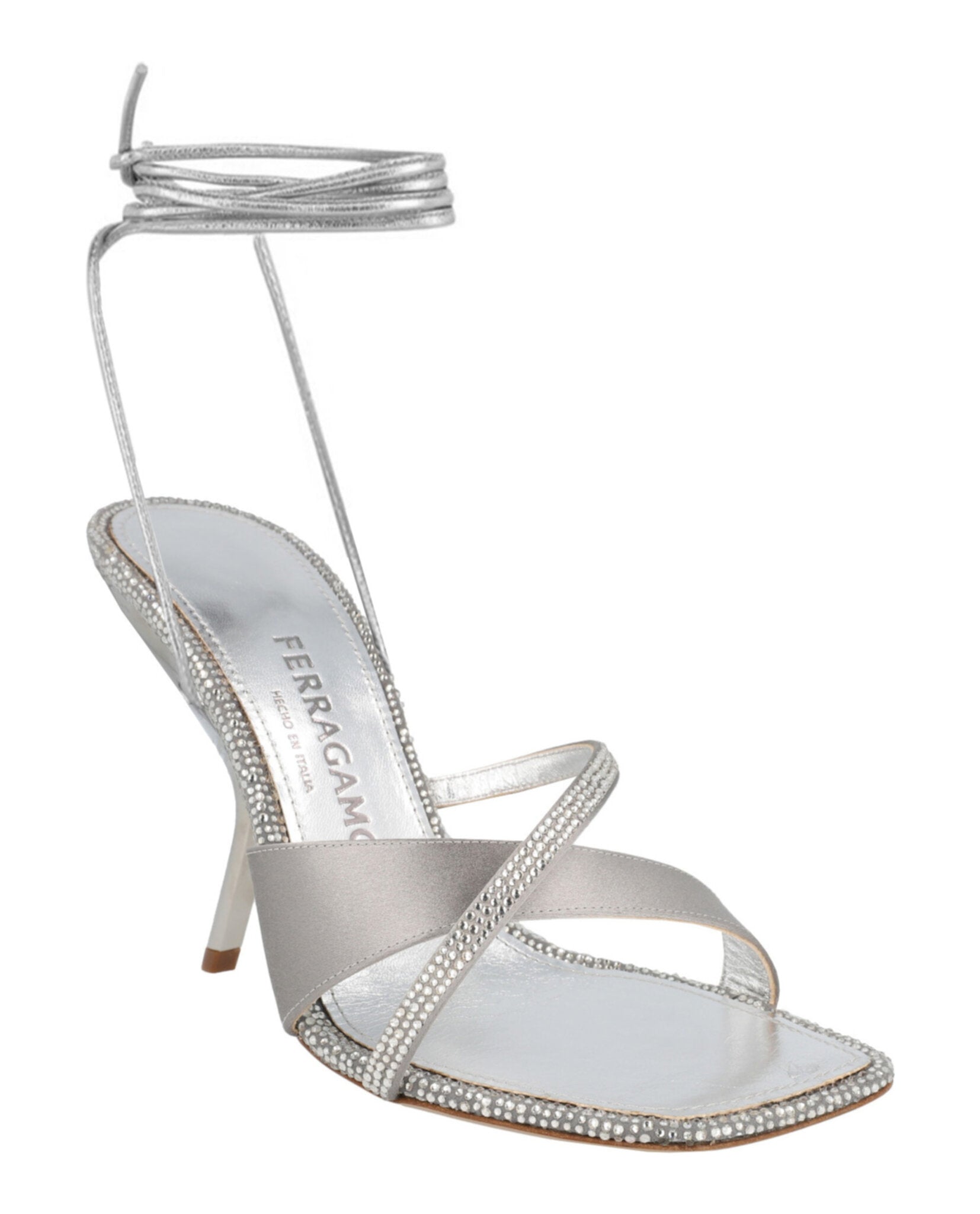 Ferragamo Womens Allegra X5 Crystal Embellished Heels