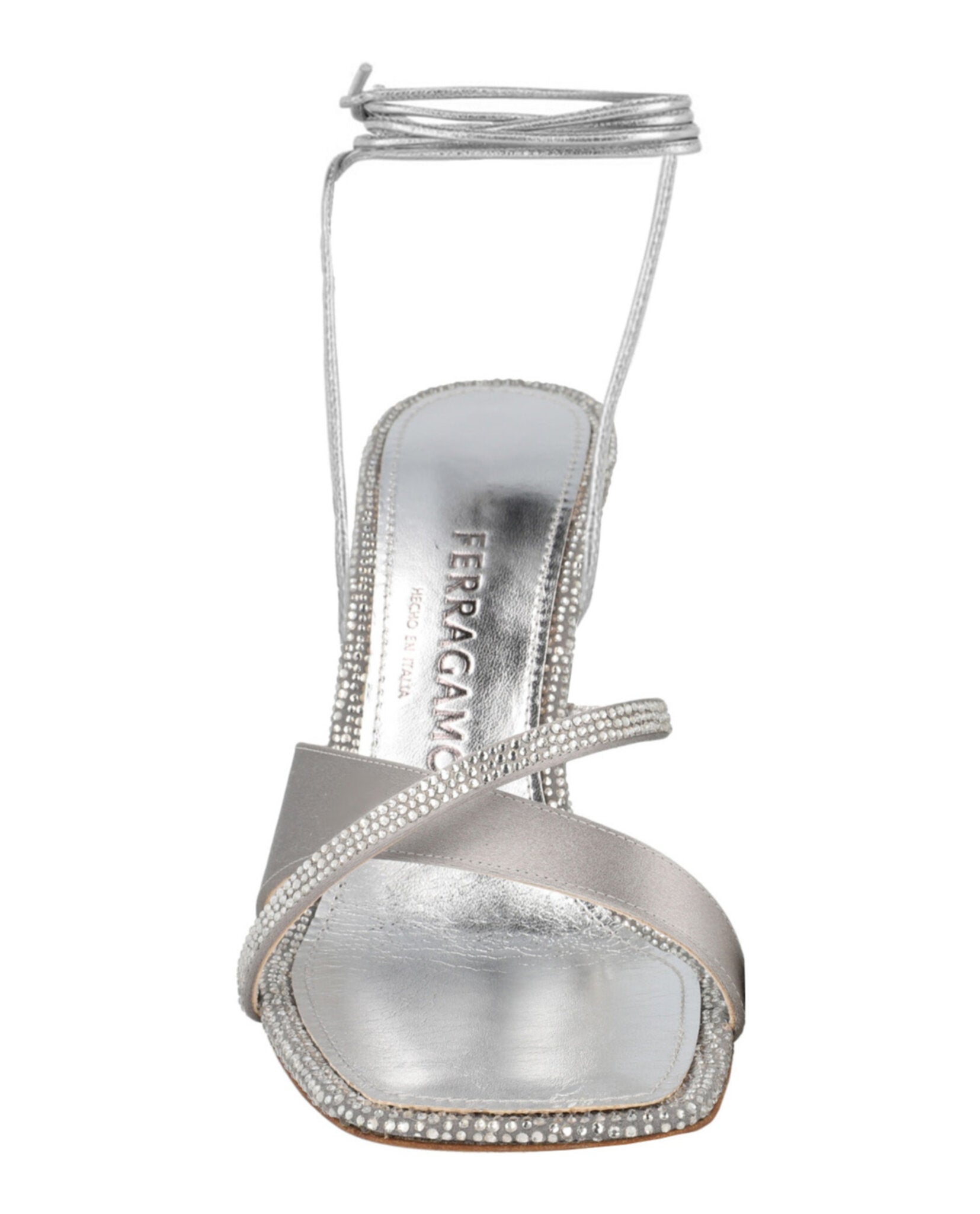 Ferragamo Womens Allegra X5 Crystal Embellished Heels