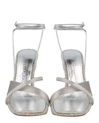 Ferragamo Womens Allegra X5 Crystal Embellished Heels