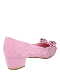Ferragamo Womens Vara Crystal-Embellished Pumps