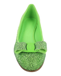 Ferragamo Womens Vara Crystal-Embellished Pumps - Narrow Width