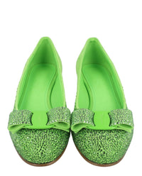 Ferragamo Womens Vara Crystal-Embellished Pumps - Narrow Width