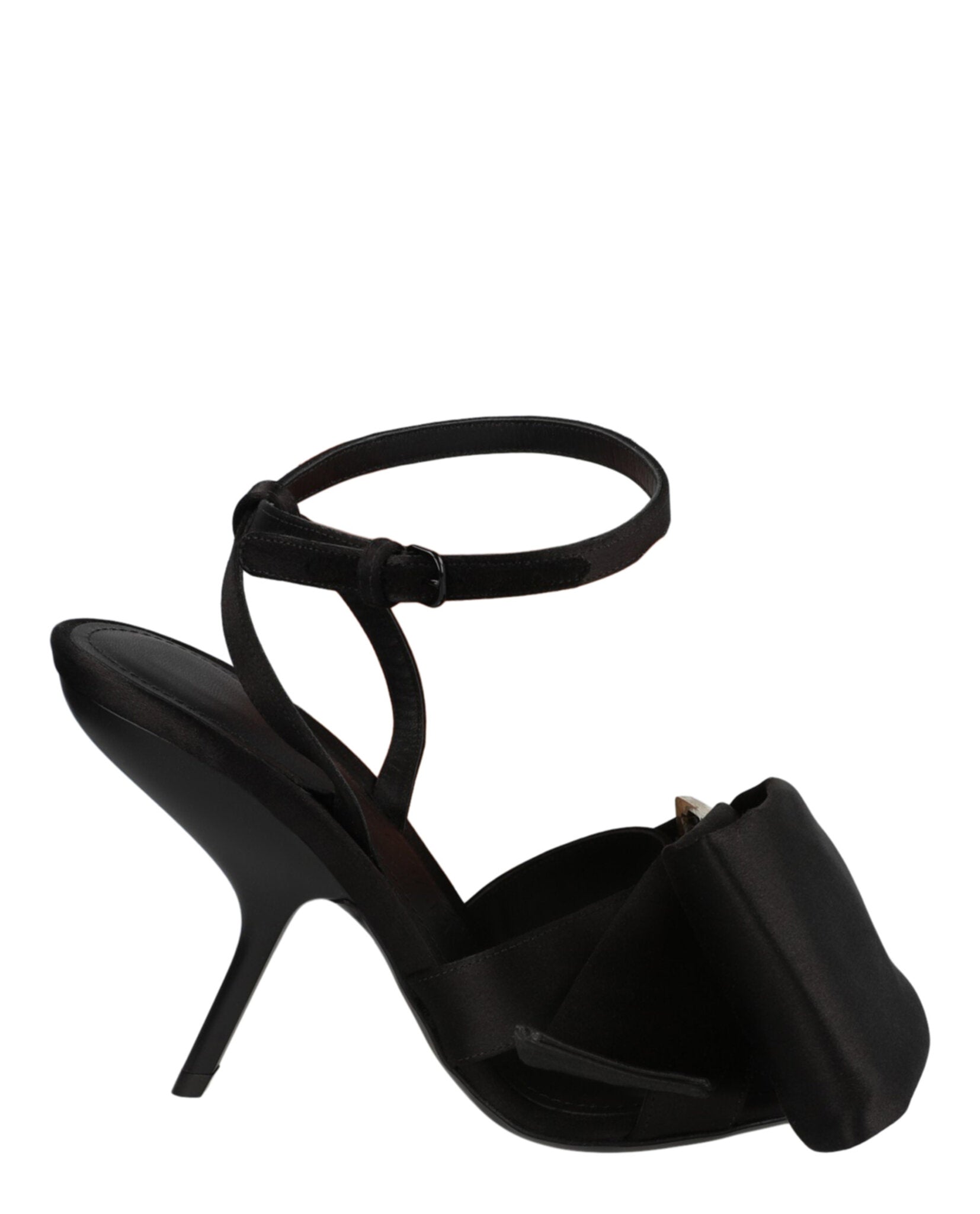 Ferragamo Womens Helena X5 Satin Sandals