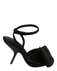 Ferragamo Womens Helena X5 Satin Sandals