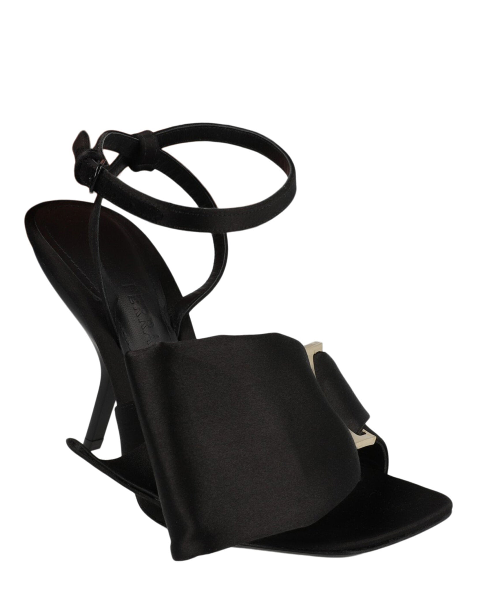 Ferragamo Womens Helena X5 Satin Sandals