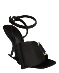 Ferragamo Womens Helena X5 Satin Sandals