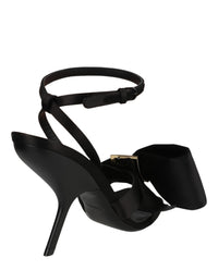 Ferragamo Womens Helena X5 Satin Sandals