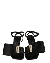Ferragamo Womens Helena X5 Satin Sandals