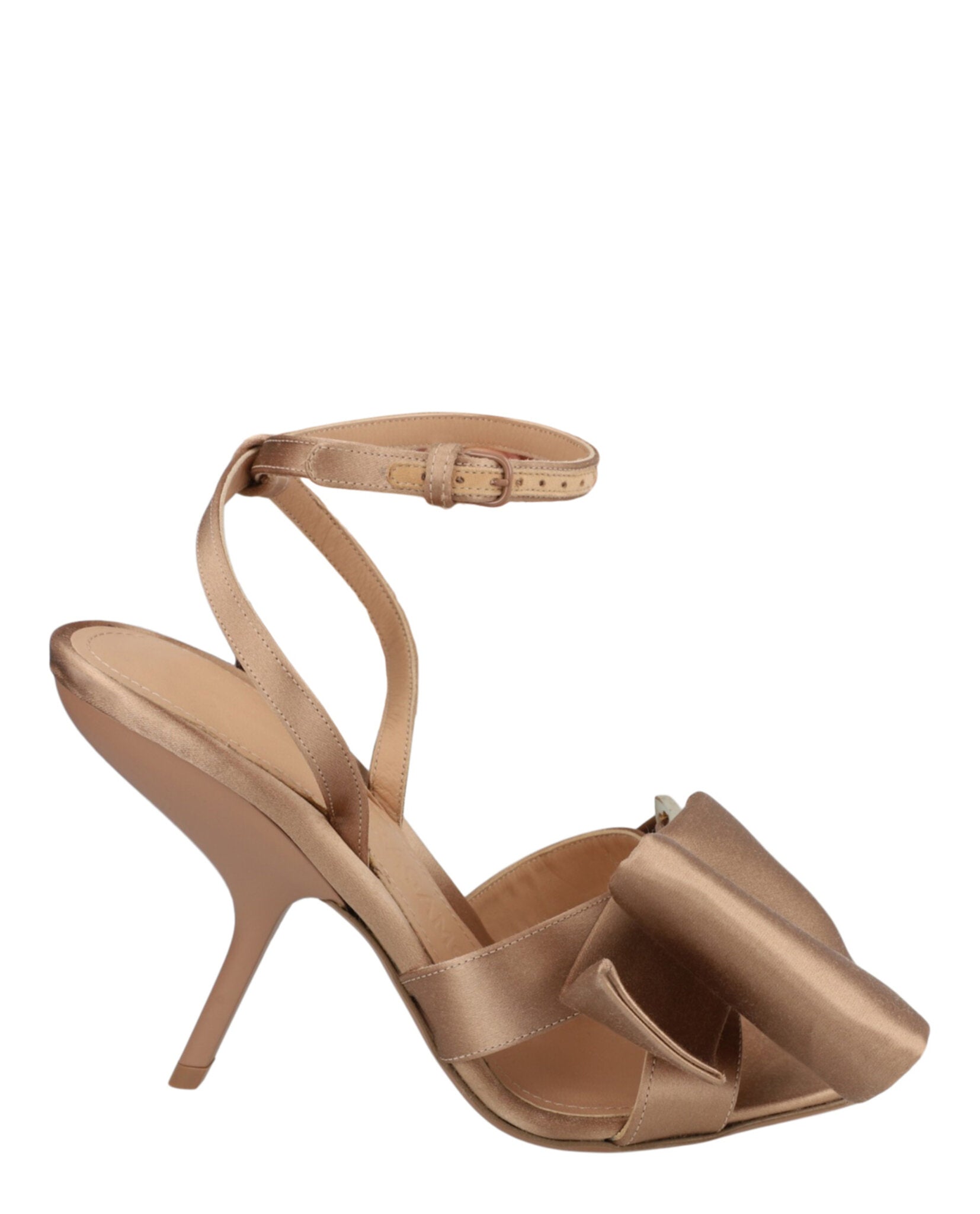 Ferragamo Womens Helena X5 Satin Sandals