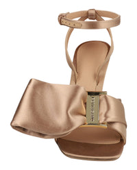 Ferragamo Womens Helena X5 Satin Sandals